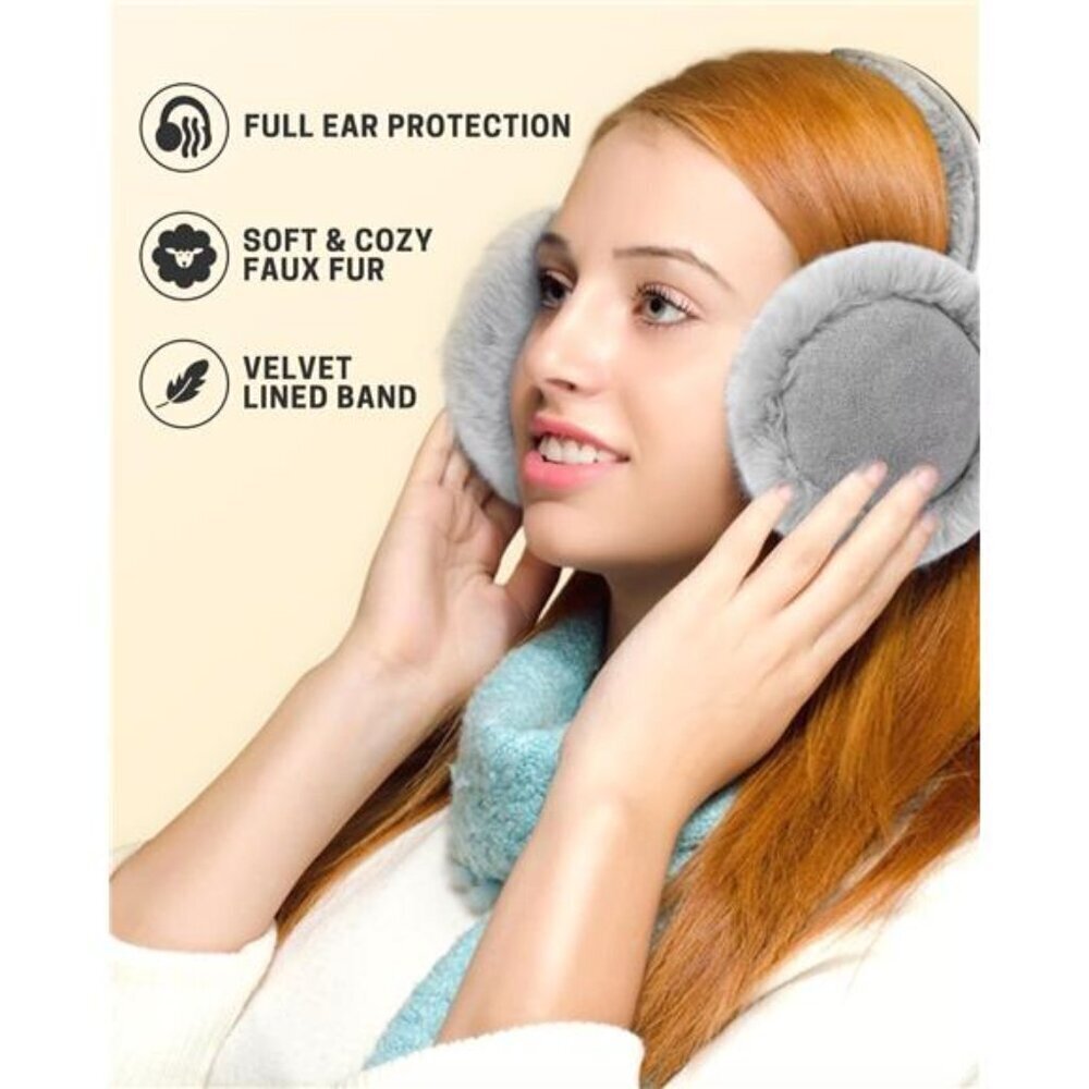 Cozy Ear Warmer Earmuffs for Women Winter Outdoor - Picture 6 of 7